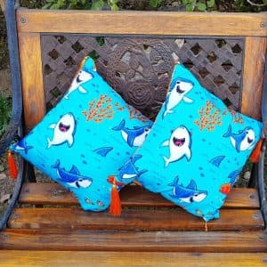 Baby Shark Pillows Cozy Square Cushions for Kids
