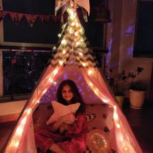 Aana’s Pink Teepee Cozy Teepee Tent for Girls