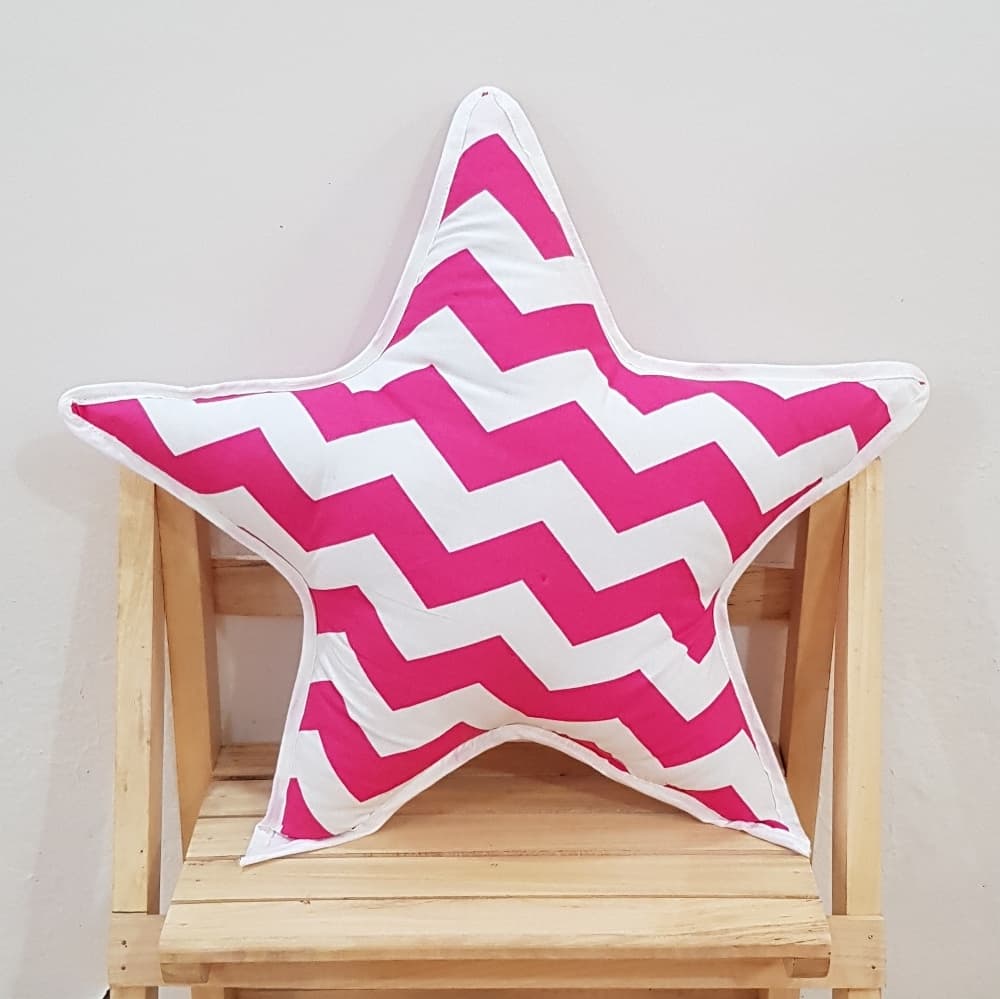 Hot Pink Star Pillows Twinkling Star Cushions