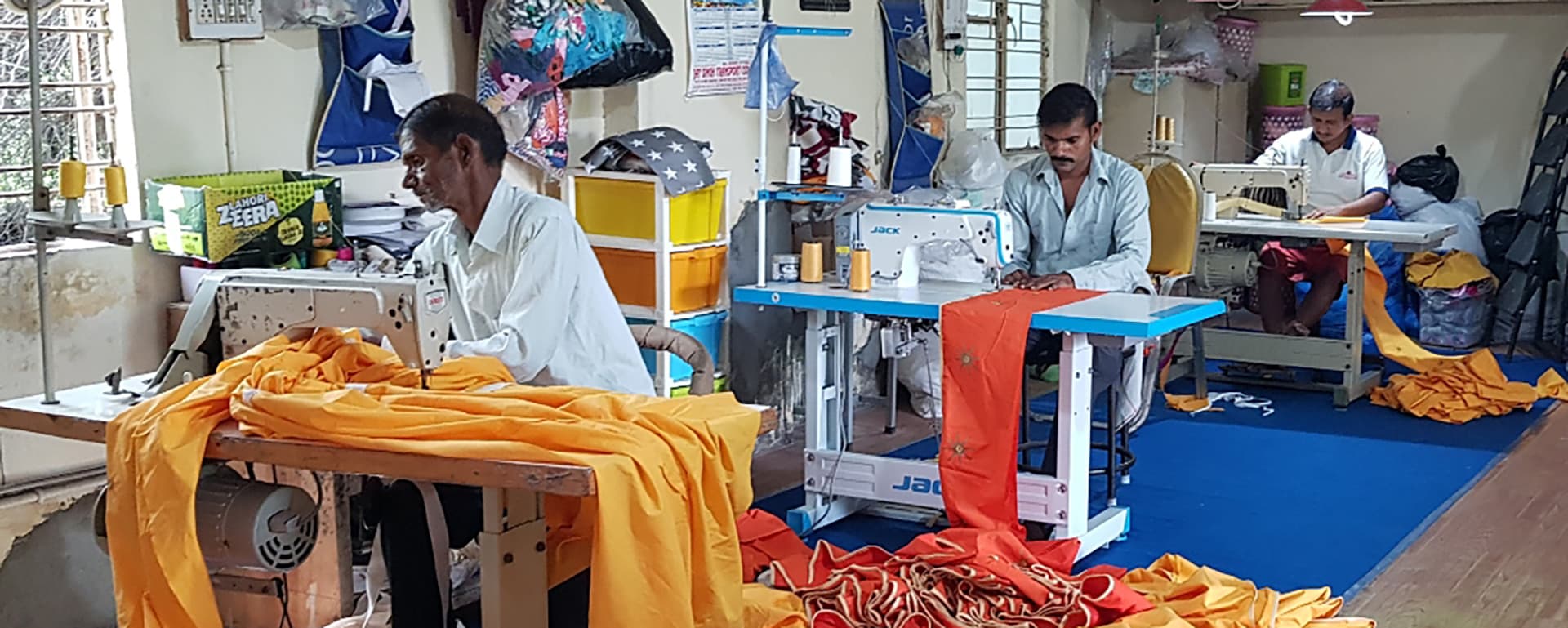 Making of a tent