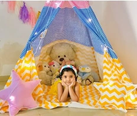 Teepee tent at Prianca's home in Gurugram