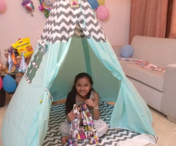 Play tent at Shruti's home in Faridabad