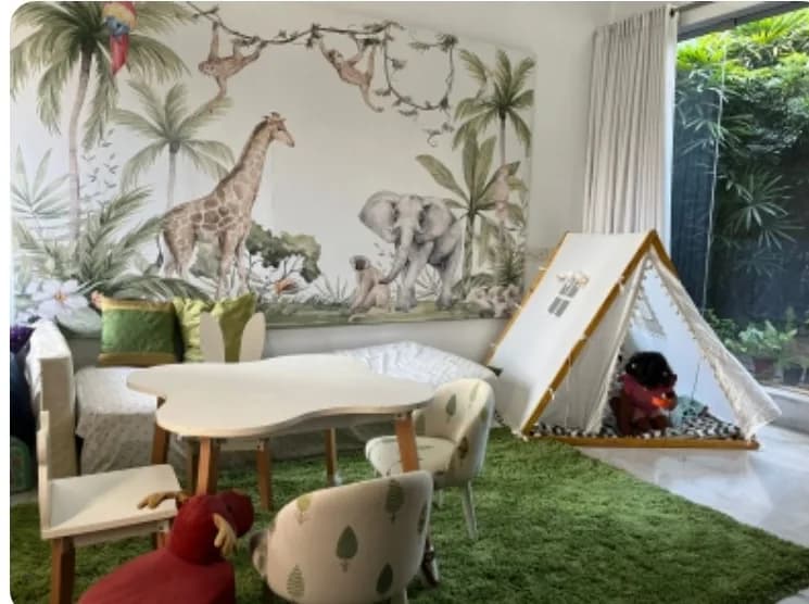Viking tent at Nisha's home in Banglore