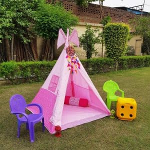 Pink Stars Teepee Cozy Teepee Tent for Kids