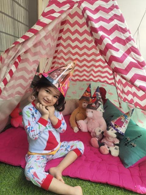 ANDSTAR Foldable Teepee Play Tent,Portable Children Toys Gift,for Girls Boys Adults Indoor and Outdoor Play 