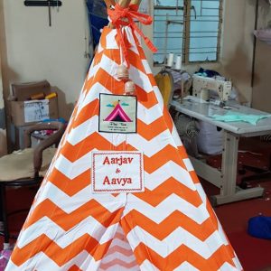 2 Names on Tent Cozy Teepee Tent for Kids