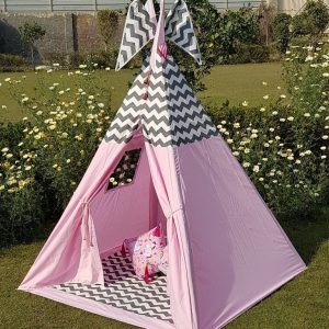 Chevron & Pink Teepee Cozy Teepee Tent for Kids