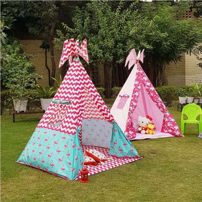 Flamingo Teepee Cozy Teepee Tent for Kids