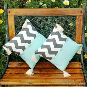 Mint Green Cushions Cozy Square Cushions for Kids