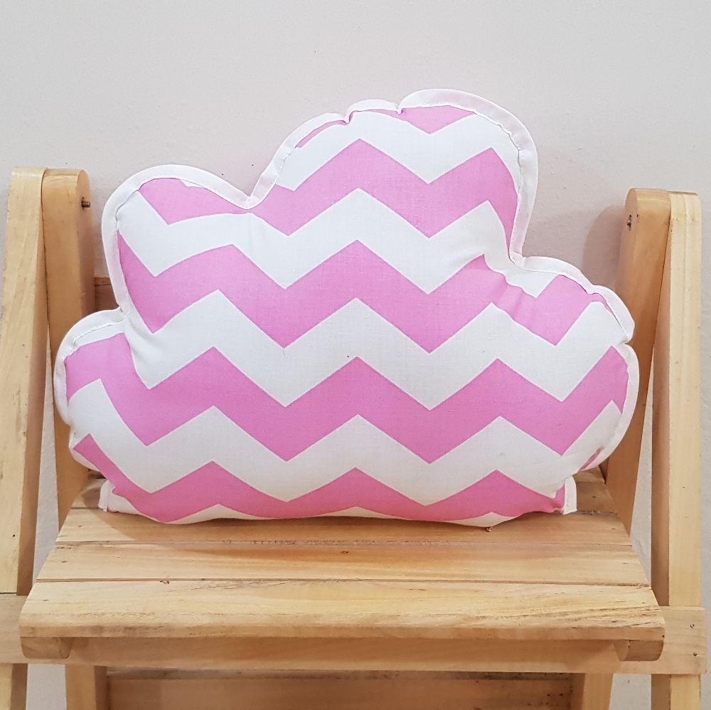 Pink Chevron Cloud Dreamy Cloud Cushions for Kids