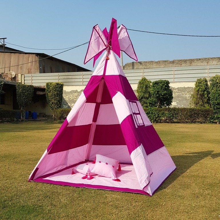 Pink & Wine Teepee Cozy Teepee Tent for Kids