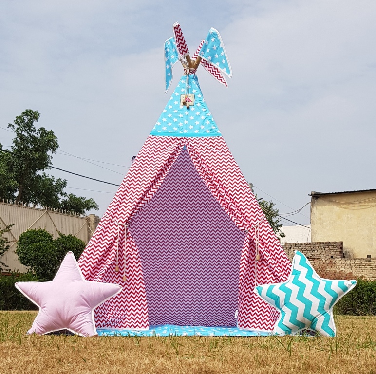 Robinhood Teepee Brighten Your Home with Our Red & Turquoise Teepee Tent