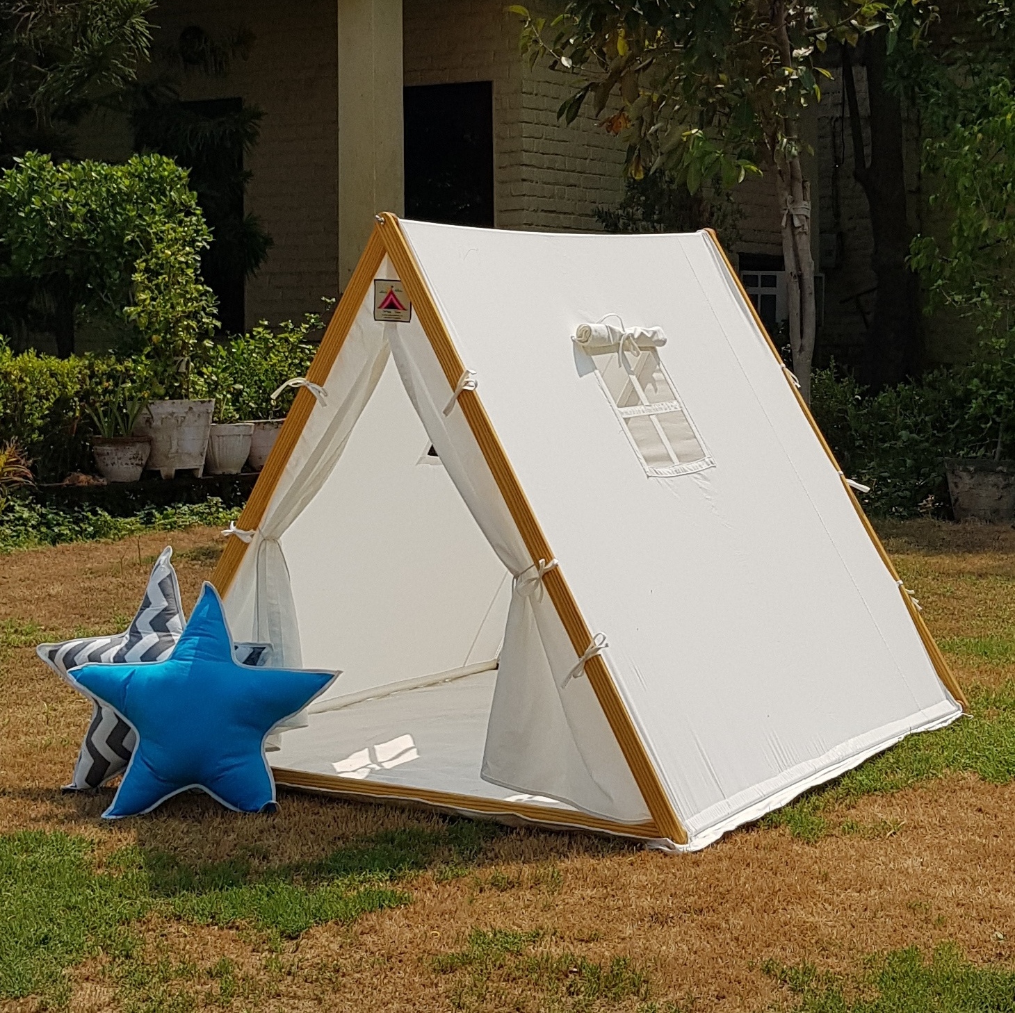 Snow Viking Cozy A-Frame Tent for Kids