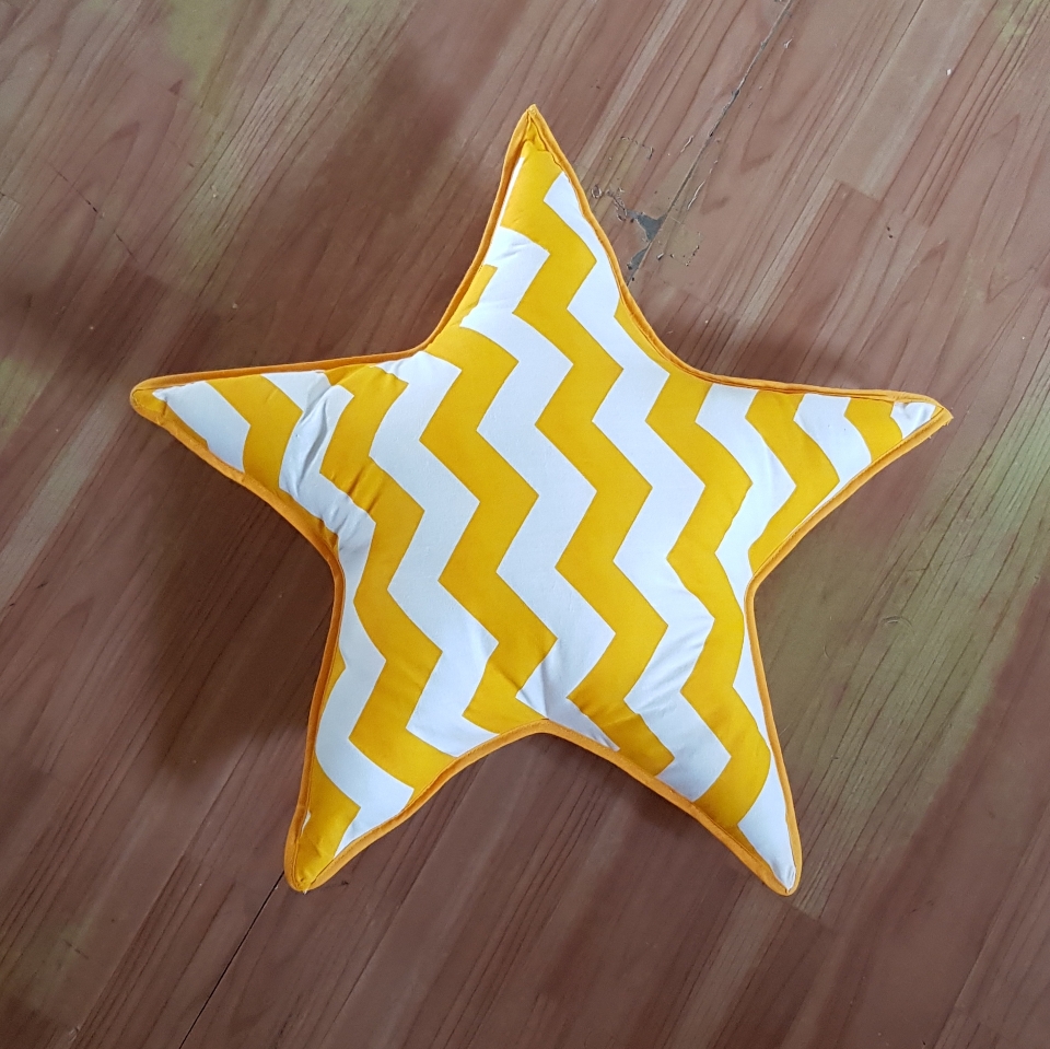 Yellow Star Cushions Twinkling Star Cushions for Kids