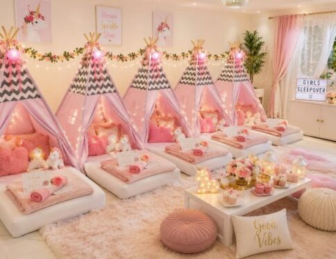 girls sleep over party